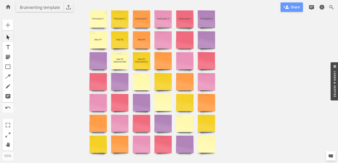 brainwriting template