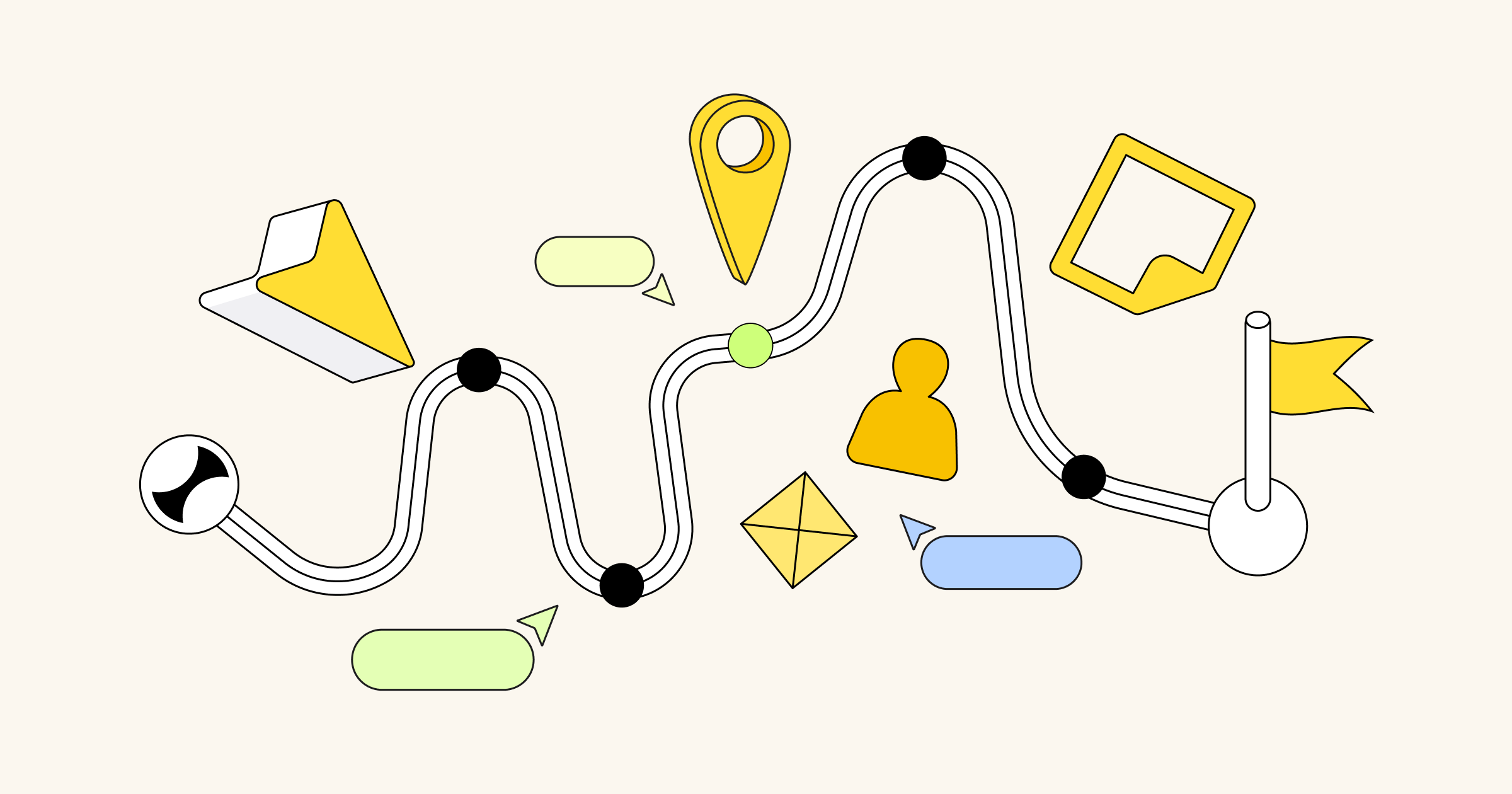 An abstract illustration of a stakeholder map