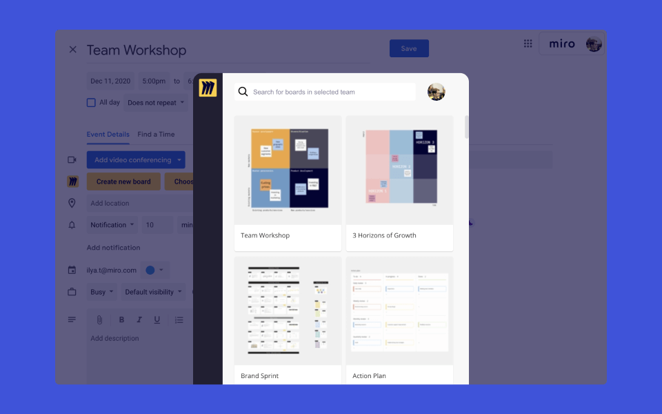 Introducing Miro for Google Calendar The stressfree way to make every