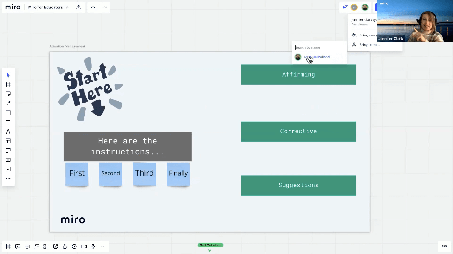 Using Miro board for trainings and people development