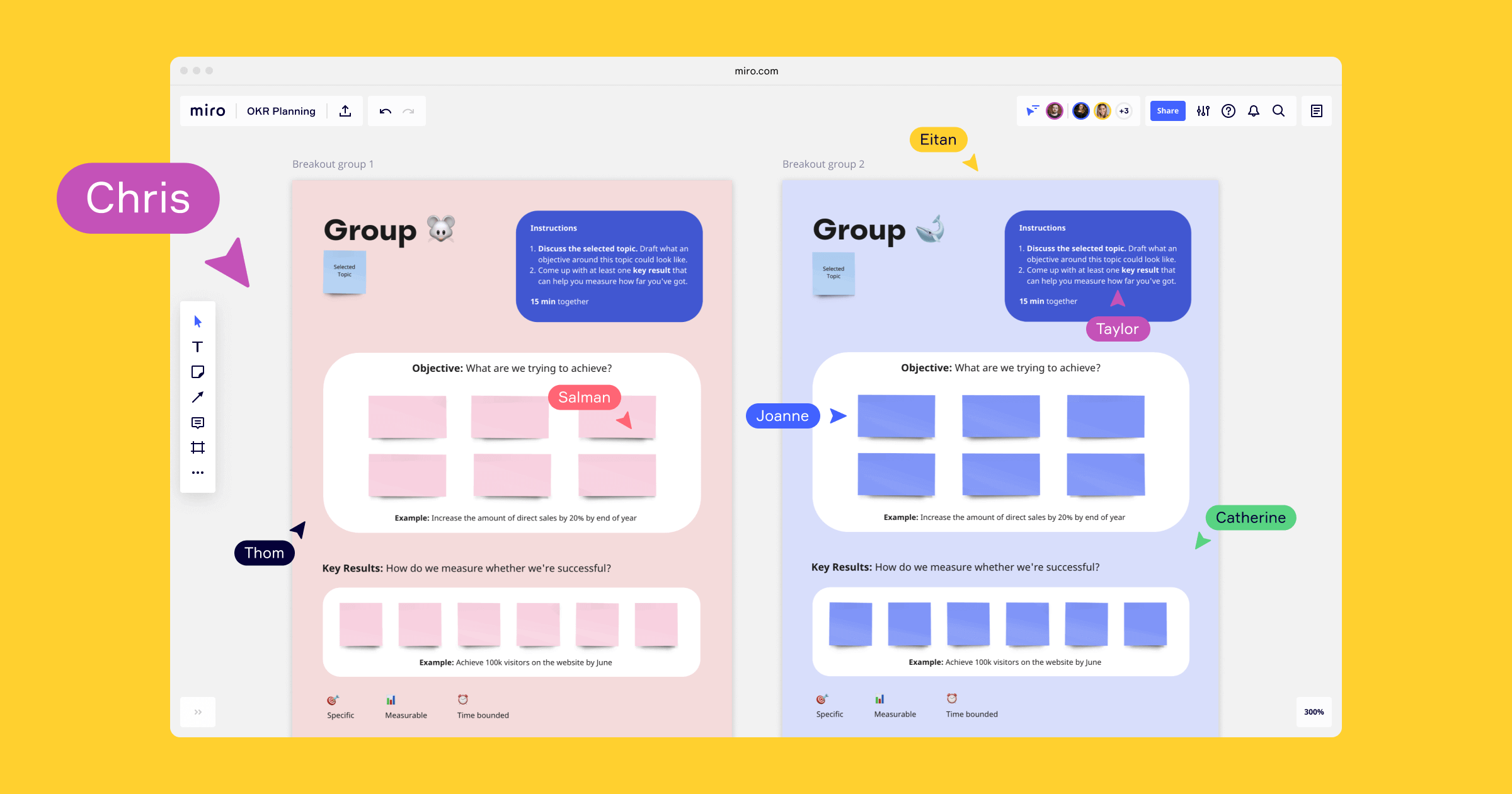 Miro OKR Planning Template