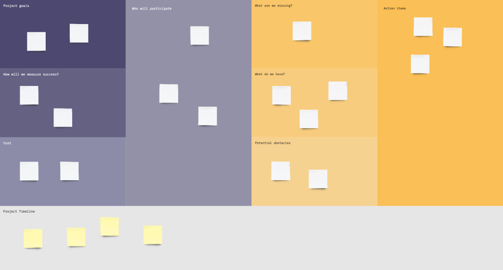 project planning template