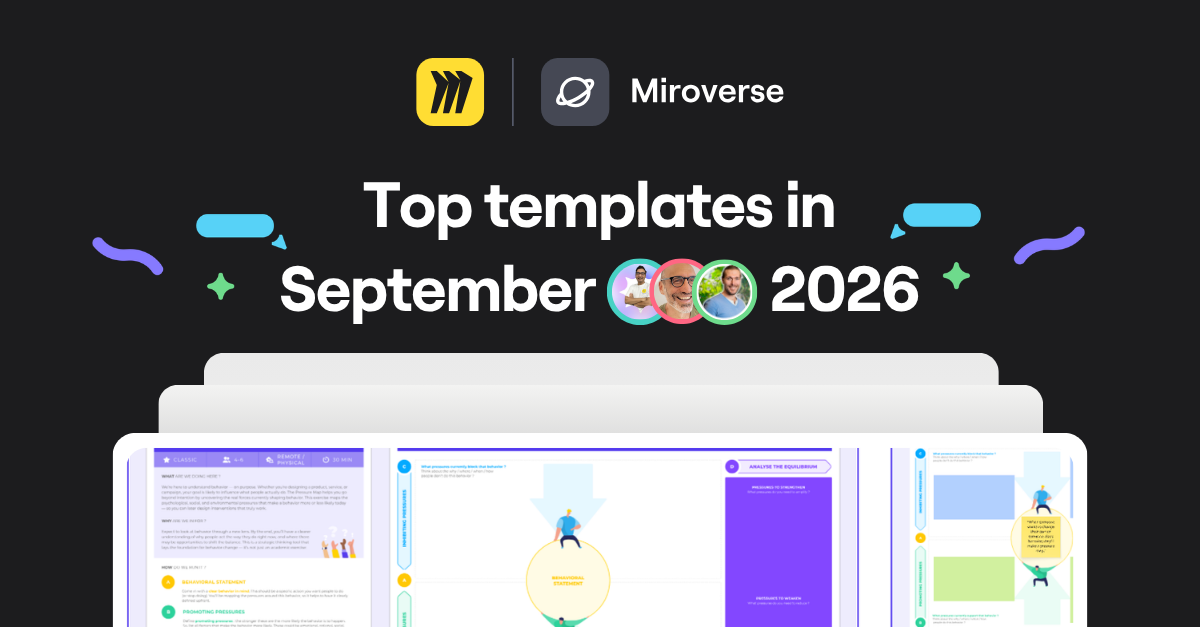 🚀 New Templates in Miroverse: September 2026