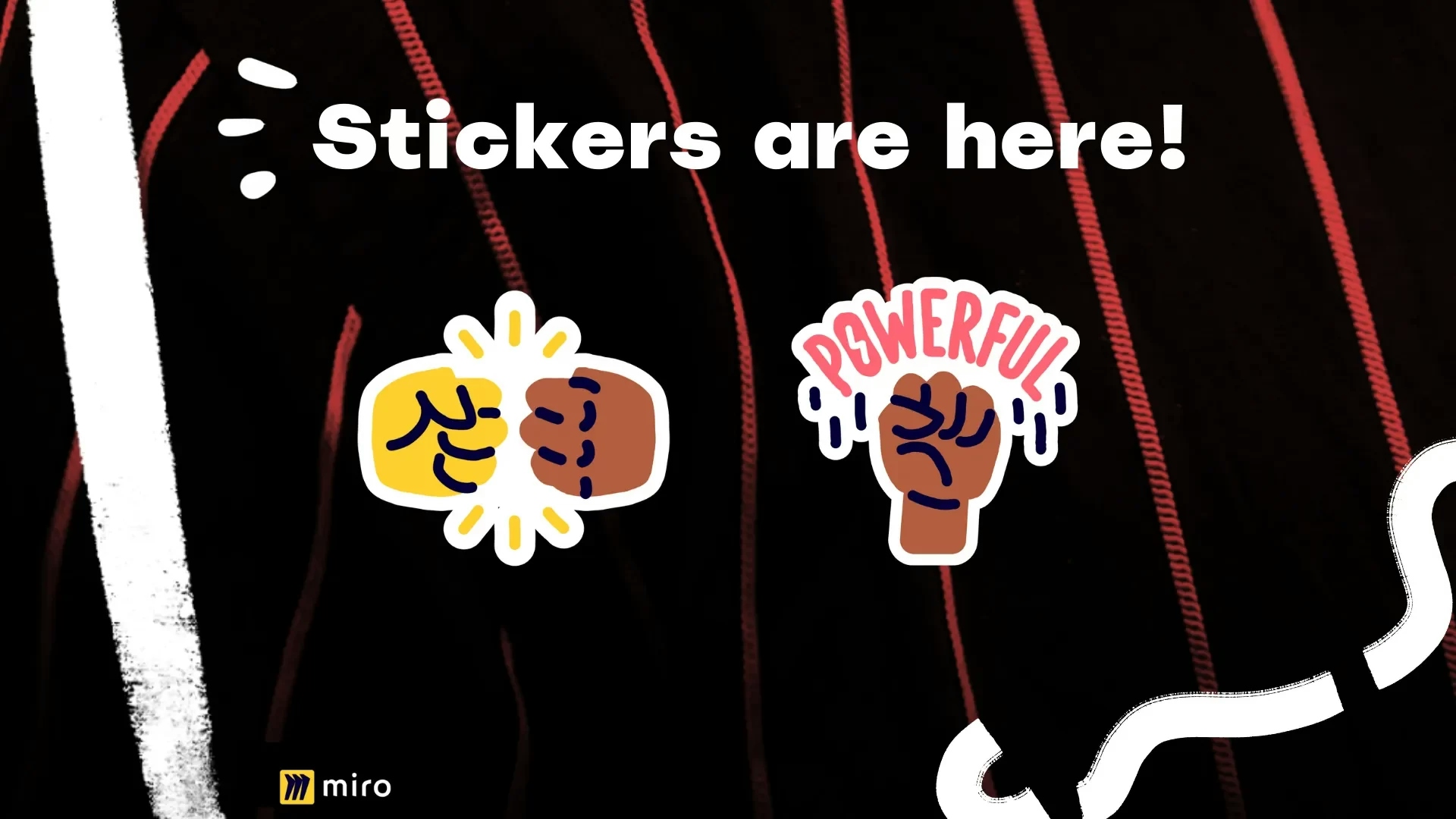 New evergreen stickers added to Miro’s sticker pack are now live.