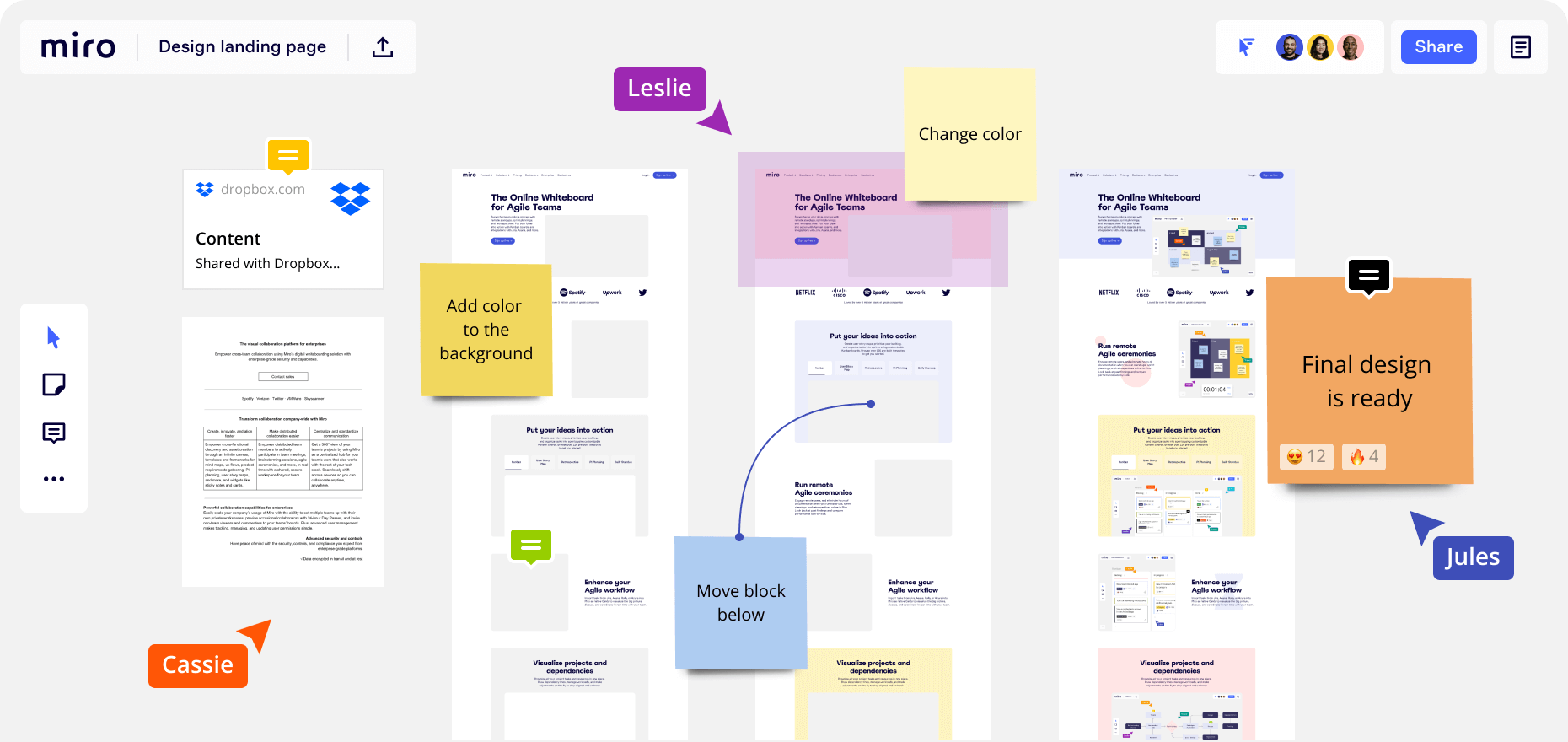 Free Online Canvas Tool for Design Sprints & Research | Miro